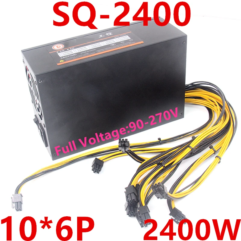 Новый оригинальный блок питания для SQ IPC одноканальный 12 В 10*6P 1U 2400 Вт SQ-2400 |