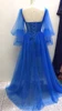 LORIE – robe de soirée bleue à manches longues bouffantes, en Tulle, à dos nu, robe de concours de beauté, sur mesure, 2022 ► Photo 2/6