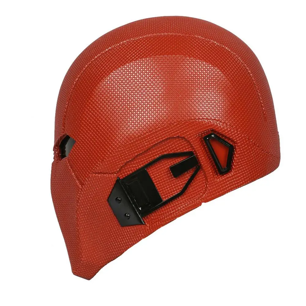 Red Hood Cosplay Helmet Costume Props Injustice 2 Mask Full Head Adult Halloween 