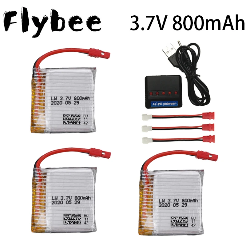 Литий-полимерный аккумулятор 3 7 в 800 мА · ч для Syma X21 / X21w x26 RC Квадрокоптер Дрон
