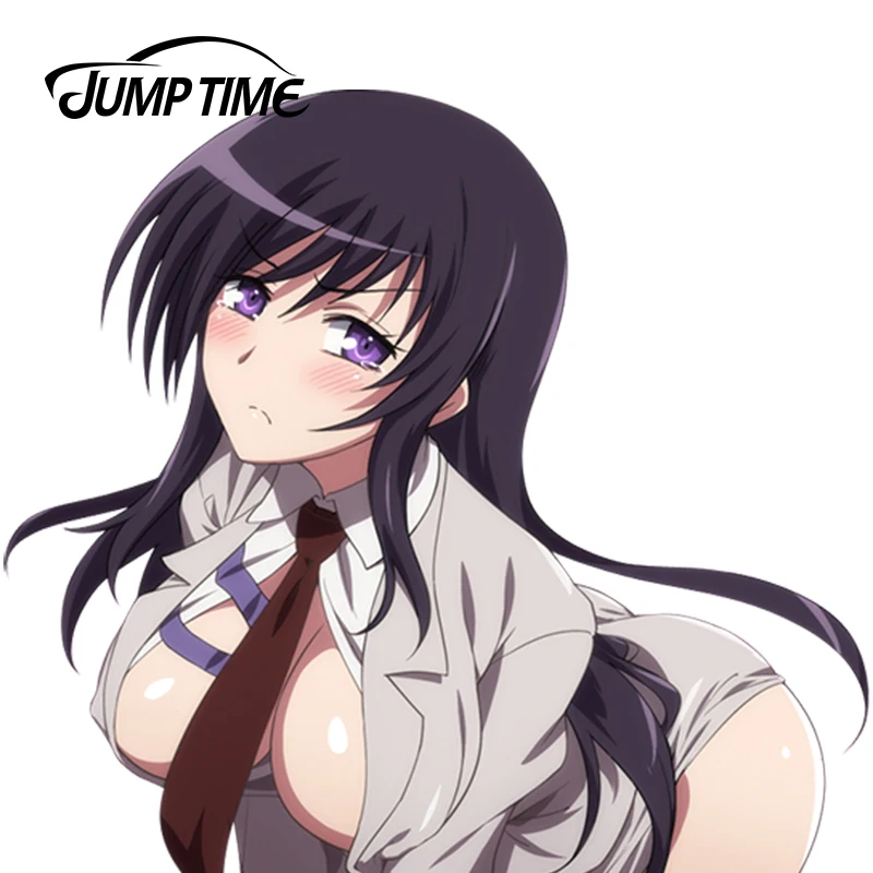 

JumpTime 13cm x 11.8cm Car Styling Sexy Anime Girl Sonan Kyouko Render Graphic Car Stickers Motorcycle Car Decal