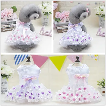 

Pet Clothes Dog Clothes Popular Spring And Summer Love Denim Skirt