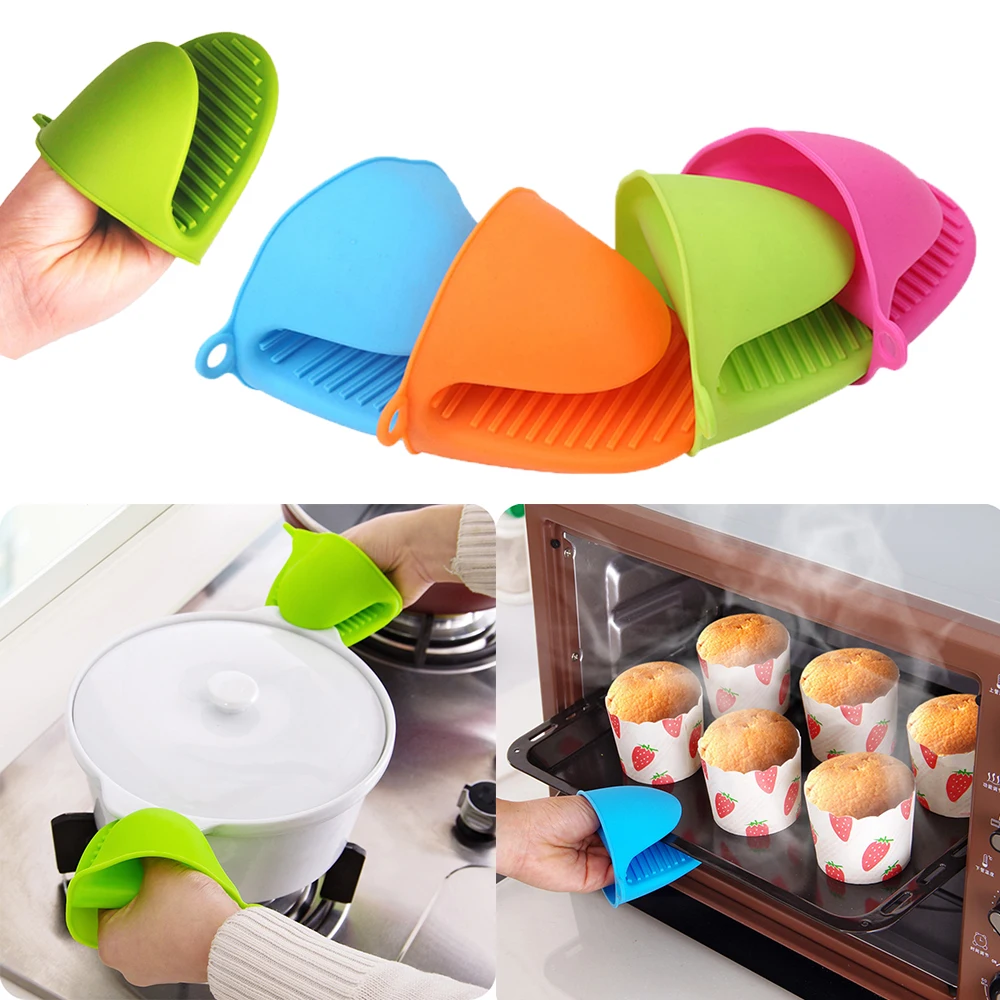 

Anti Scalding Gloves Kitchen Baking silica gel heat insulation clip anti scalding non slip gloves household bowl oven microwave