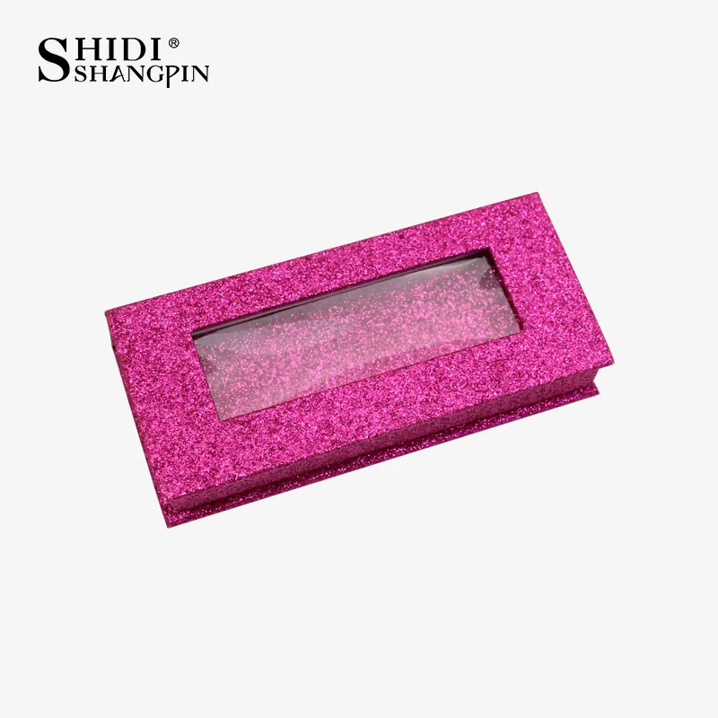 SHIDISHANGPIN, 1 коробка, заказной логотип, поддельные 3d норковые ресницы, блестящий чехол, пустой макияж, для хранения ресниц, 25 мм, накладные ресницы, упаковка