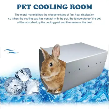 

Rabbit Cooling House With Pad Hamster Cooling House Pet Cooling Tunnel For Rabbit Bunny Hamster Puppy Other Small Pets