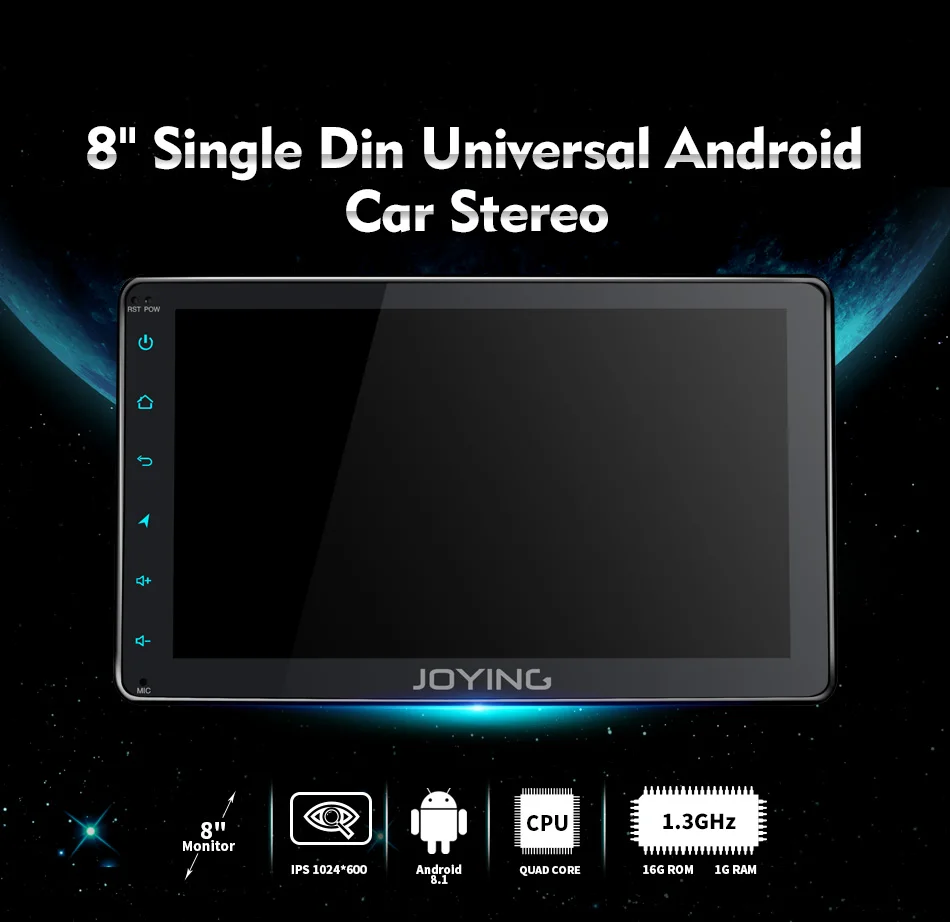 1din Android 8 ''Универсальный Автомобильный dvd-плеер автомобильный стерео Bluetooth радио плеер gps навигация головное устройство USB аудио легкое подключение