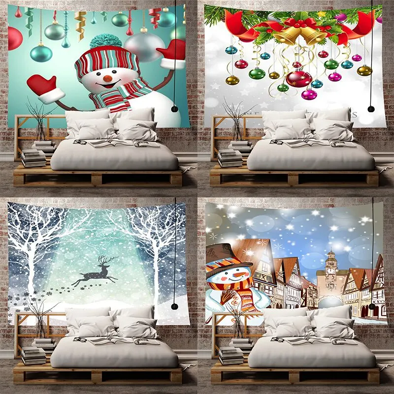5 Размер 4 цвета настенный Рождественский гобелен с хеллоуинской тематикой украшения для домашнего праздника художественный ковер одеяло йога коврики украшения гобелен