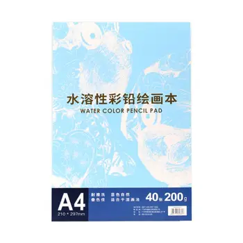 

A4 Watercolor Oil Color Pencil Pad 200gsm Sketchbook Drawing Book Hand Painted