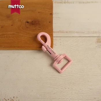 

50pcs/lot Metal pink dog Clasp We provide laser engraving service customize LOGO DIY Dog leash CPK-20P