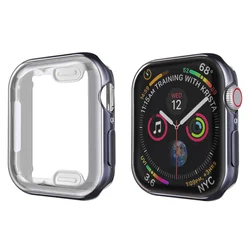 Premium TPU Screen Protector Cover for Apple Watch - High-Definition, Ultra-Durable Accessory (Space gray)