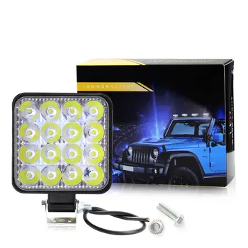 

High-power Light Car Vehicle LED Work Light 48W 16 LEDs Motorcycle Lighting Inspection Off-road Spotlight