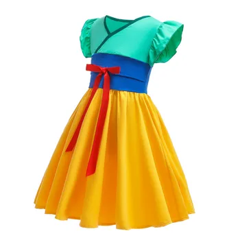 

Hua Mulan Cosplay Costume Dress Wreck It Ralph Costume Halloween Ralph Breaks The Internet Girls 100% Cotton Dress C34657CH
