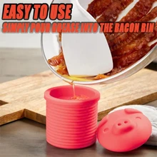 Бекон бен смазка Хранитель силикатный гель-смазка Хранитель с фильтром Емкость со смазкой Кухня гаджет Кухня аксессуары для хранения