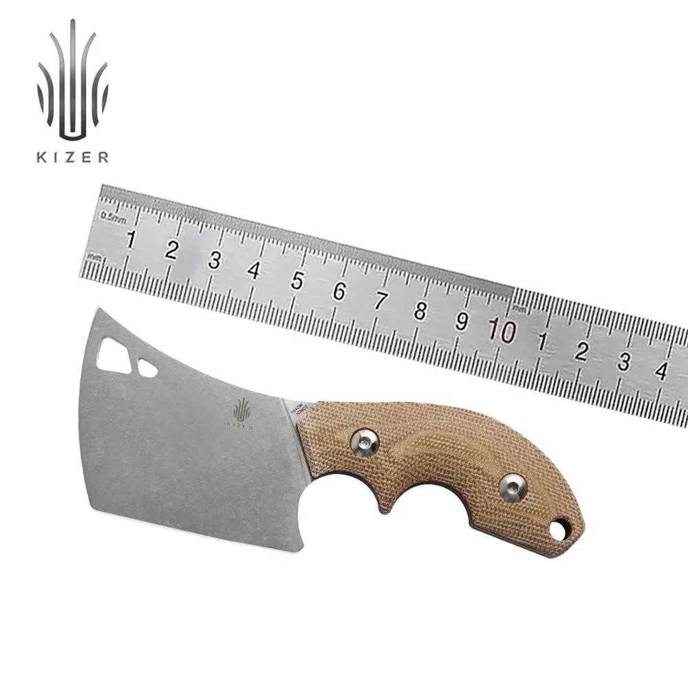 Kizer 2020 Новый Мясник 1039C2 нож с фиксированным лезвием портативный мини кухонный