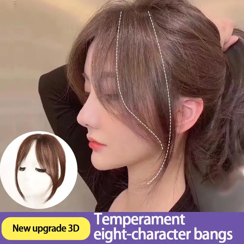 Mumupi 3d Middle Part Bangs Side Bangs Clip In Hair Extension