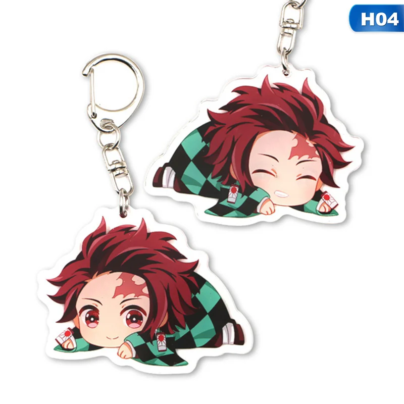 AnimeDemon Slayer Kimetsu no Yaiba милые брелки, брелки, коллекционные подарки, разные двухсторонние