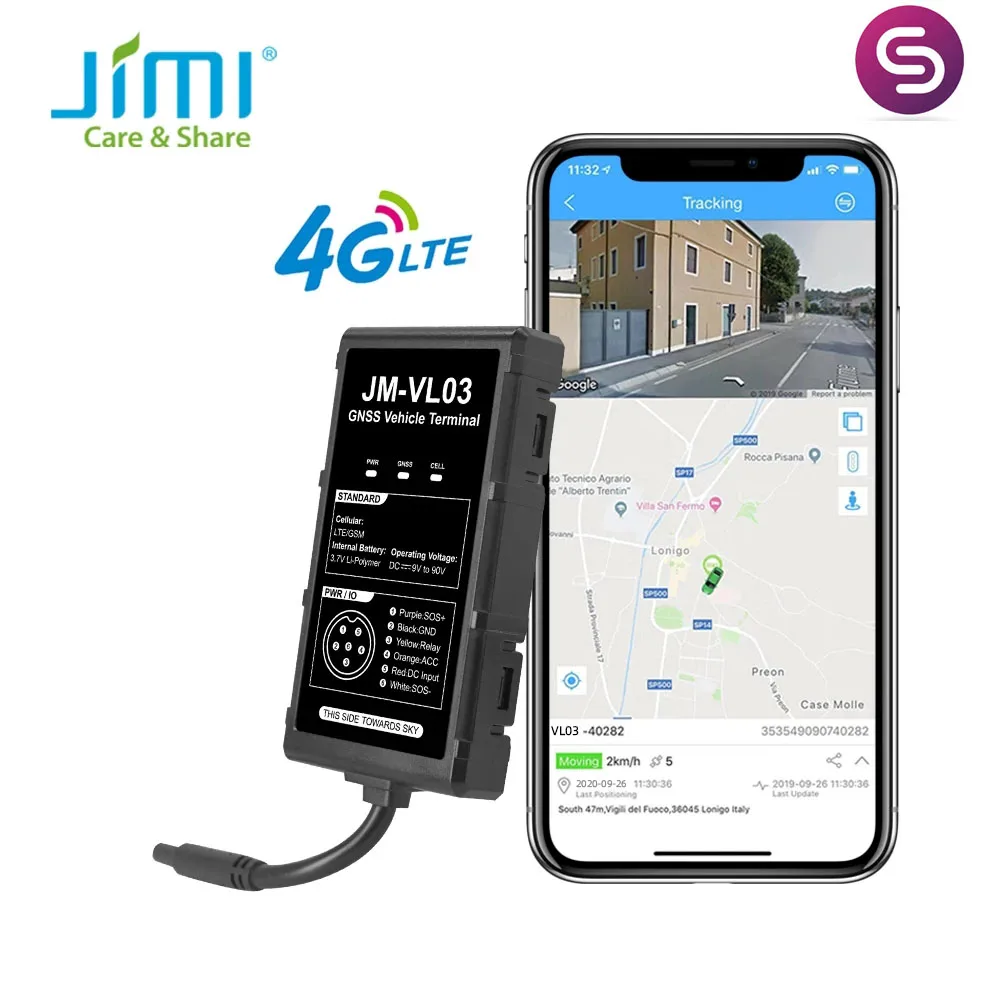 Concox LTE GPS Tracker Cut-off Engine 4G Locator JM-VL03 Waterproof 9-90V Driving Behavior Monitor Oil Updated Of GV20 Big RAM
