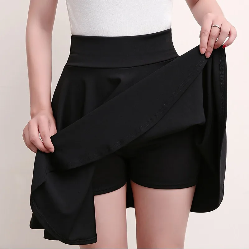 

Korean Student Short Skirt Red Black Blue Summer Women Pleated Skirt Harajuku High Waist Skirts Womens Casual Dancing