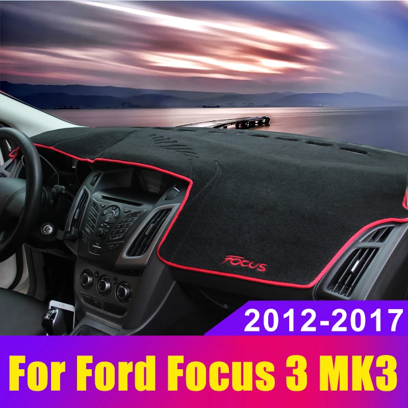 

Car Dashboard Covers Mat Avoid Light Pad Sun Shade Carpets Protector LHD for Ford Focus 3 MK3 2012 2013 2014 2015