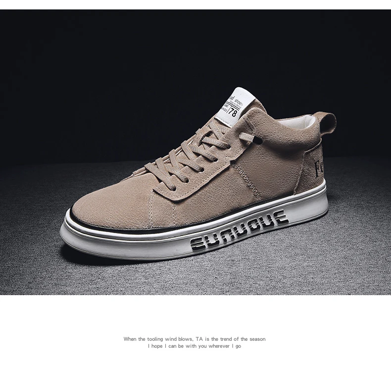Men's middle shoes sneakers casual shoes comfortable breathable shoes wear non-slip shoes