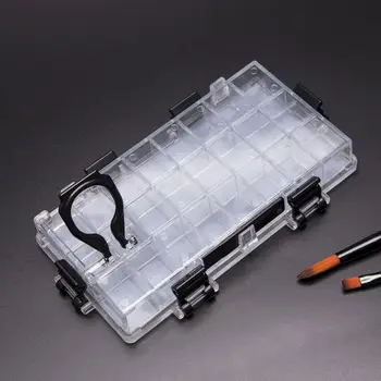 

24/36 Grids Watercolor Moisturizing Painting Palette Leakproof Paint Palette Storage Box Stationery Drawing Supplies 090F