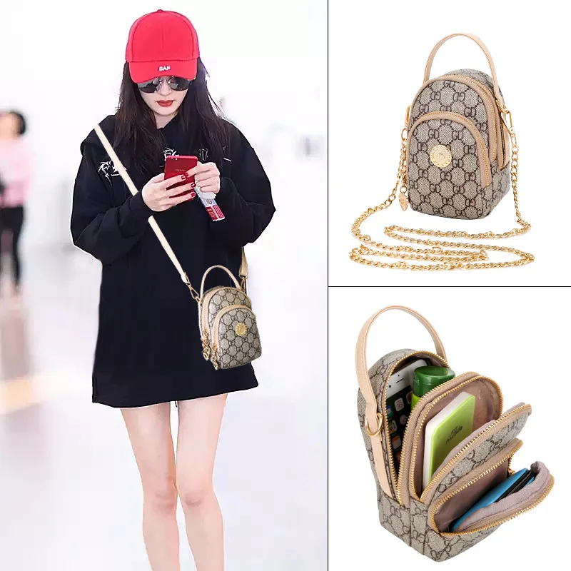 

2019 New Style WOMEN'S Shoulder Bag Mobile Phone Bag Korean-style Mini Multi-functional Shoulder Bag Canvas Change Packet Wholes