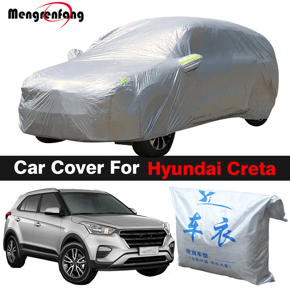 Outdoor Auto Abdeckung Anti-Uv Sonnenschutz Regen Schnee Schutz SUV Abdeckung Staubdicht Für Hyundai ix25 Creta Cantus