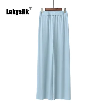 

Female Sleep Bottoms Spring Autumn New 100%cotton High Waist Elastic Loose Full Pants Women Casual Casual Pants Wide-leg Pants