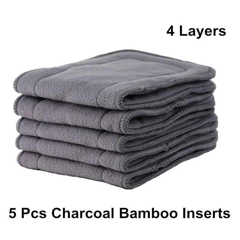 charcoal bamboo inserts against skin