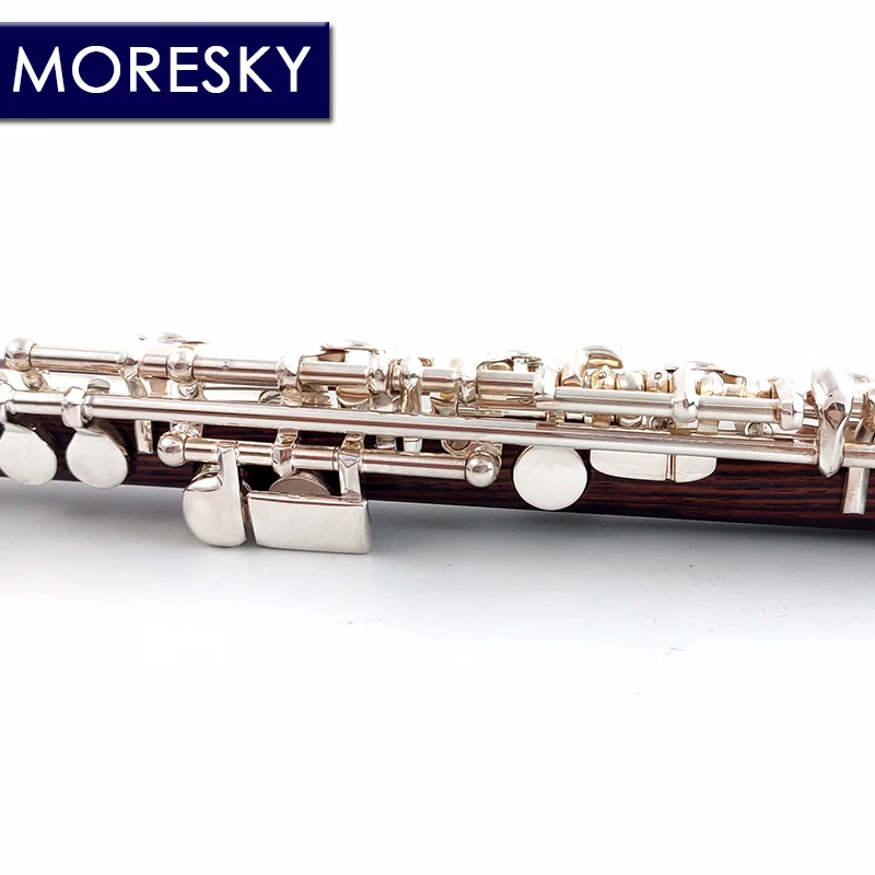Dalbergia cearensis Ducke Wood Piccolo C Key Cupronickel Half-size Flute Silver Plated Body Material