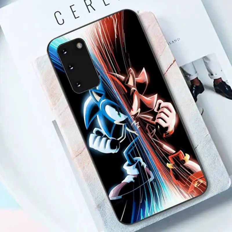 TOPLBPCS анимация Соник Ежик мягкий чехол для телефона Samsung S6 S10 5G S7 EDGE S8 S9 S20 PLUS