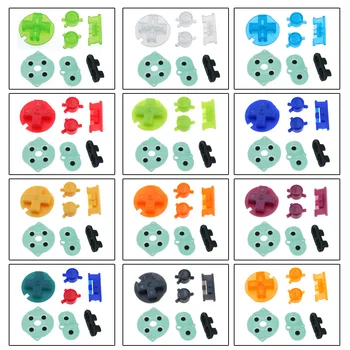 

10Sets Game Control Keys For Nintendo Game Boy Color Silicone Rubber Pad Conductive Button For GBC Power On Off AB Buttons D Pad