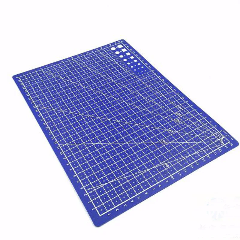 Blue 30*22 см A4 линии сетки линейка бумагорез Резка Мат ремесло карты искусство резьба Ткань Кожа бумажная доска швейный инструмент режущая пластина - Цвет: Blue