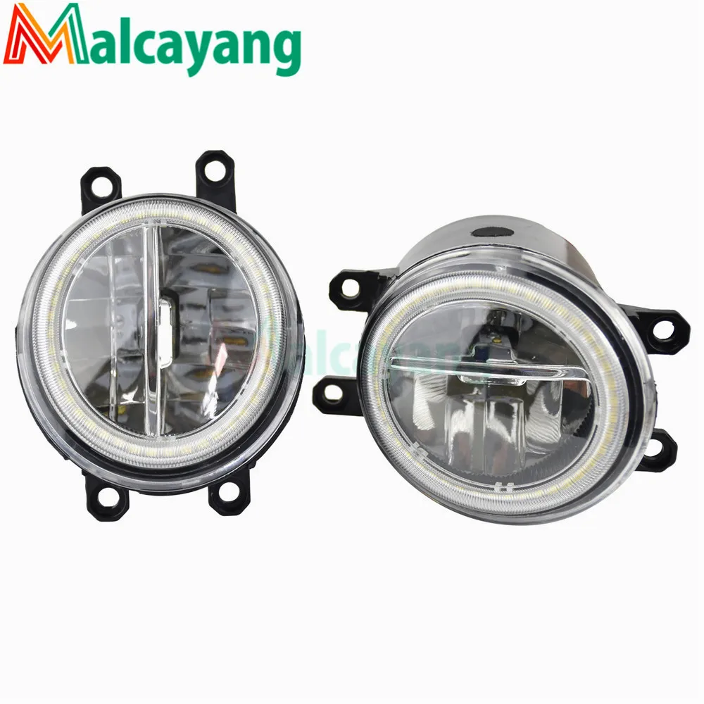 

For Toyota Estima 2000 2001 2002 2003 2004 2005 2006 Car 4000LM LED Fog Light + Angel Eye Daytime Running Lamp H11 12V