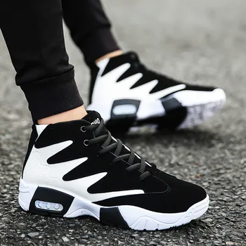 

Brand Outdoor Basket Shoes For Man Breathable Walking Shoes Men's Comfortable Sport Shoes homme baloncest High top Sneaker Y1-61
