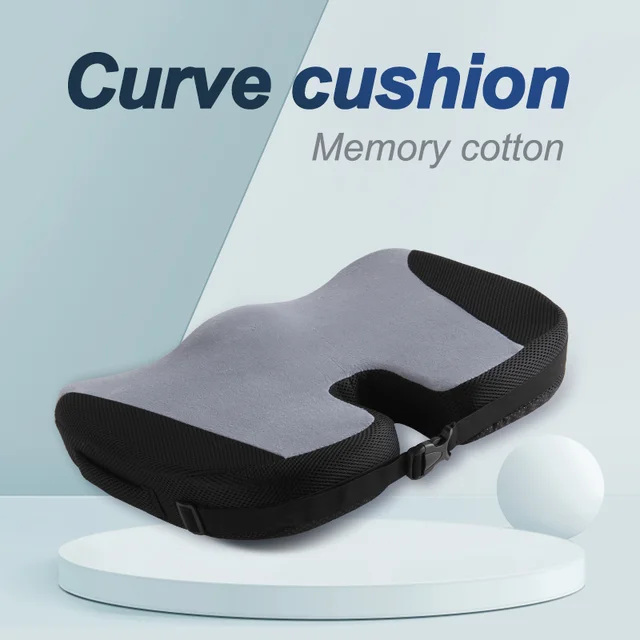 U-shaped Solid Color Memory Foam Travel Seat Cushion Coccyx Orthopedic  Massage Chair Pads Car Office Home Decor - AliExpress