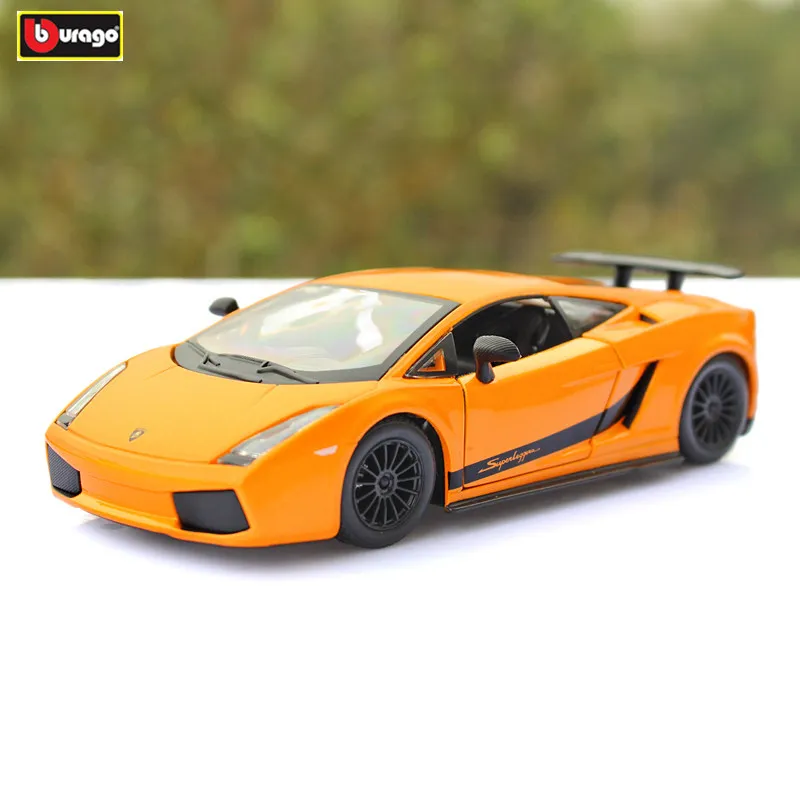 Bburago 1:24 Lamborghini Gallardo оранжевая модель автомобиля из сплава имитация украшение