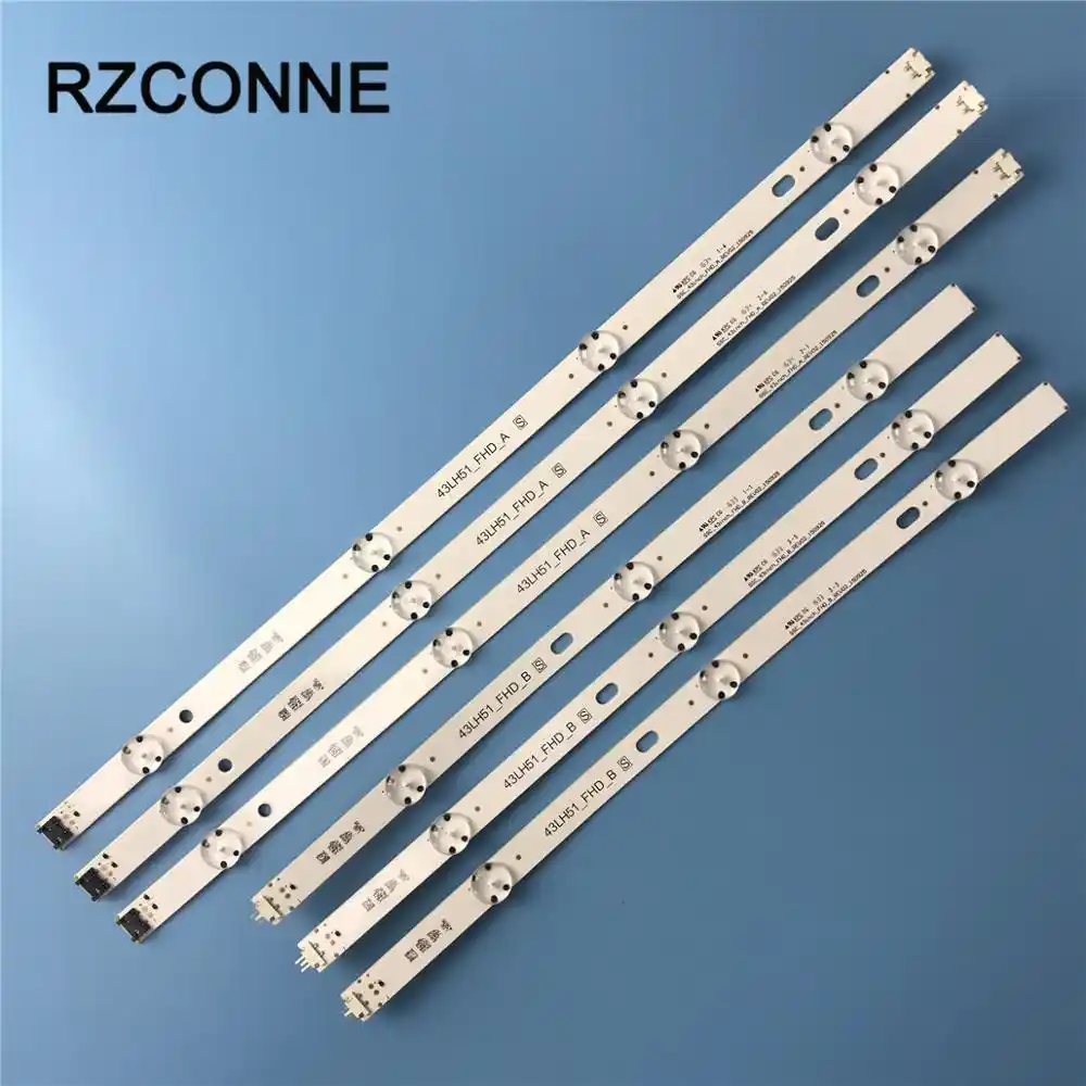 tira de led para iluminacion trasera 43lh51 fhd a 43lh51 fhd b para lg 43 tv 43lh5700 ud 43lh570a 43lh590 zd 43lj515v 43lx300c hc430due hc430dun