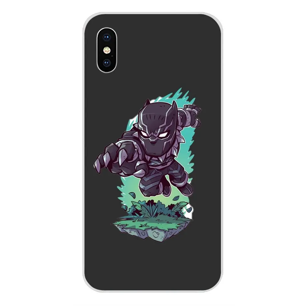 Комиксы Marvel черные Пантеры защитная пленка из термополиуретана для Apple iPhone 4 4s 5 5C