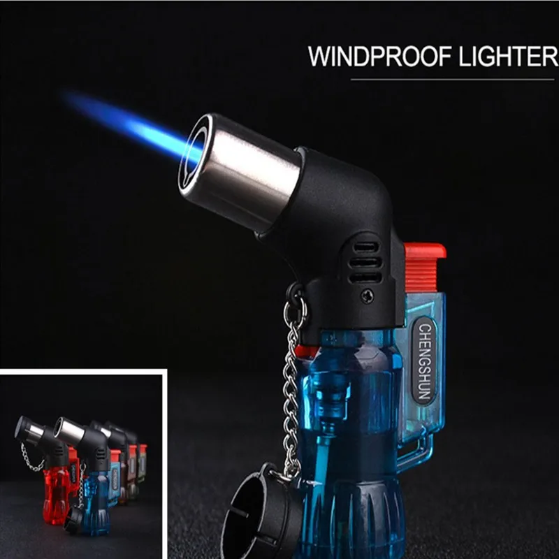 

Kitchen Lighters Mini Butane Jet Torch Cigarette Windproof Lighter Random Color Plastic Fire Ignition Burner NO GAS