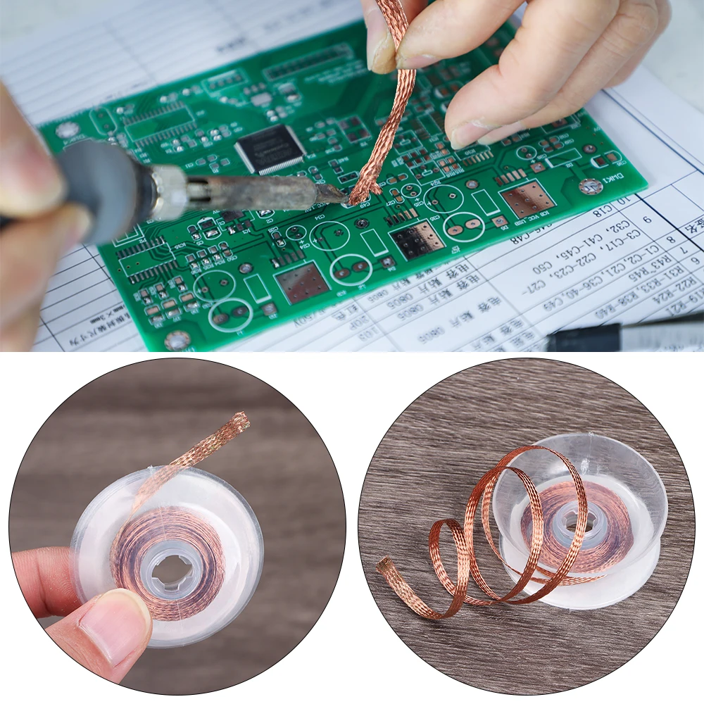 Desoldering Braid Tape Copper Solde Wire Soldering Wick Tin Solder