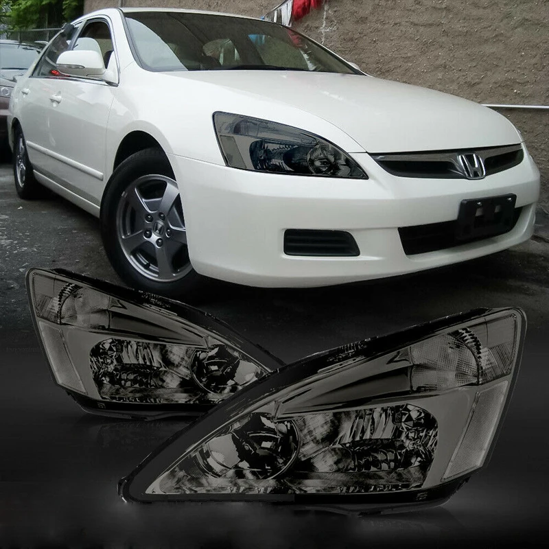 Для Honda Accord 2 4 2003 2004 2005 2006 2007 фары автомобиля прозрачные линзы авто чехол фар