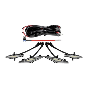 

4 PCS Led Amber Lights for Toyota 4Runner TRD Pro 2014-2019 Grille, Including SR5, TRD Off-Road, Limited, TRD Pro White Shell