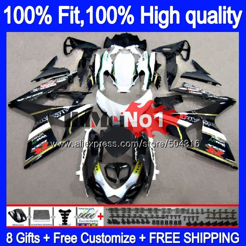Инъекции для SUZUKI K9 GSXR1000 GSXR 1000 23MC. 134 GSXR-1000 2009 2010 09, 10, 11, 14, 15, 16 лет цвет: черный, синий обтекатель oem