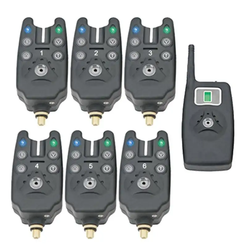 Durable Fishing Bite Alarms Multi-function Wireless Fishing Bite Alarms+Receiver+Case without Battery Fishing Accessories