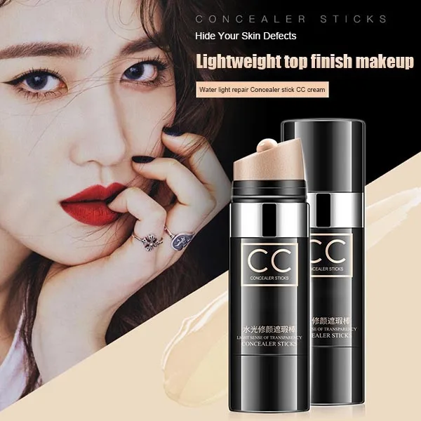 

Dropshipping Anti-Aging Concealer Stick CC Moisturizing Foundation Makeup Cover Up Stick 30g SMJ
