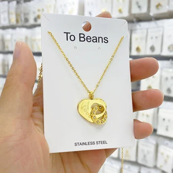 

Romantic Sweet Cute Heart Planets Shape Pendant Necklaces For Women And Children Christmas Presents For Family Neck Ornament