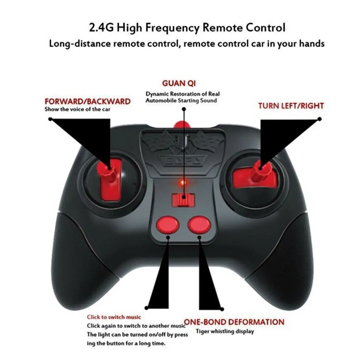 

Hot 2.4GHz gesture sensing rc car Remote Controlled RC Cars Distortion Car Drifting Traversing Dance Toy Music Christmas Gift