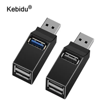 Универсальный мини 3 порта USB 3,0 концентратор Высокоскоростной разветвитель передачи данных адаптер для MacBook Pro ПК ноутбук многопортовый usb-х...(China)