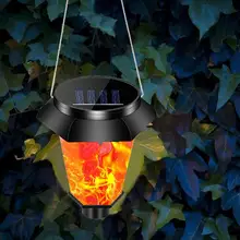 Солнечная Ландшафтная лампа имитация динамического пламени вилла сад парк моделирование газон земля пламя лампа одиночный режим динамическое пламя